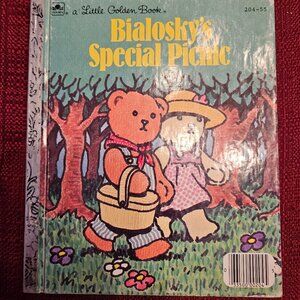 A Little Golden Book - Bialosky's Special Picnic 1985 #204-55 Children's Book